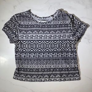 American Eagel Patterned Crop-top
